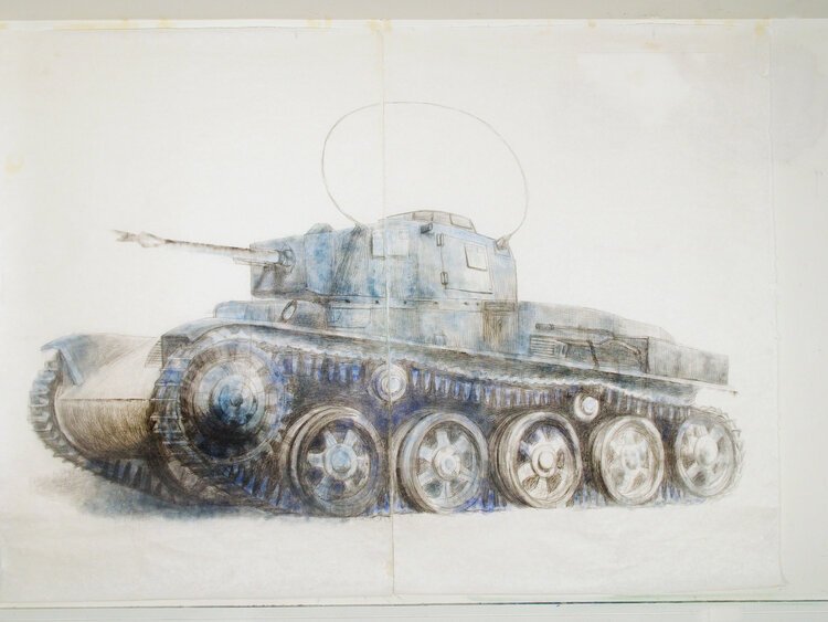 Avish Khebrezadeh, Blue Tank, 2018