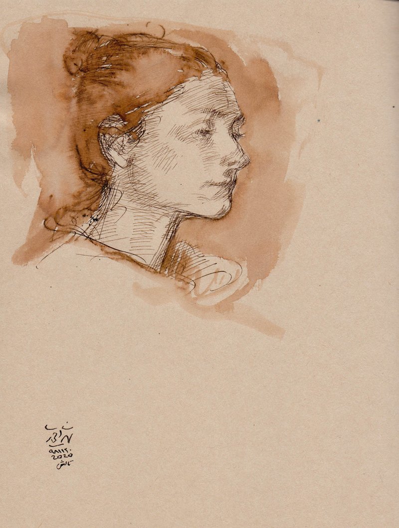 Hosein Shirahmadi, A portrait (Farnaz), 2020