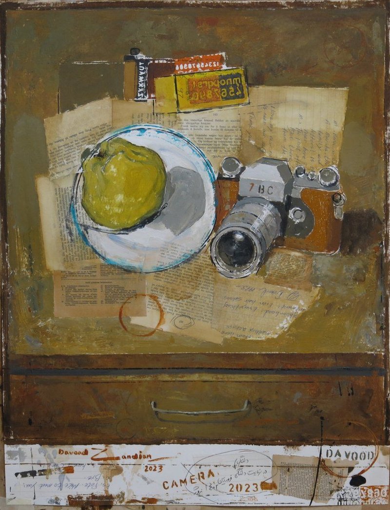 Davood Zandian, Camera on the Table, 2023
