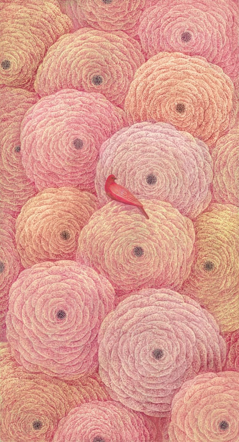 Maryam Lamei, Pink Bloom, 2025