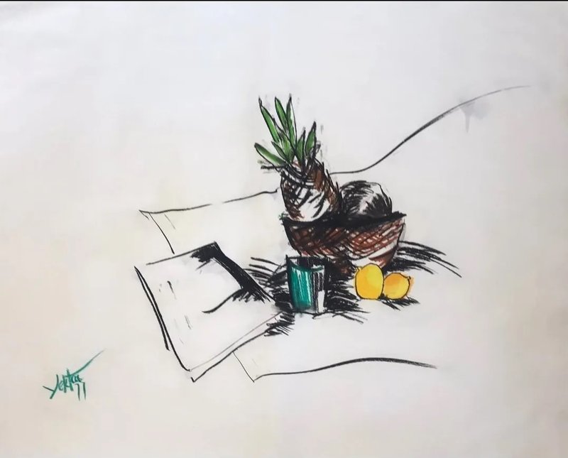 Manoucher Yektai, Still Life of Flowers, 1977