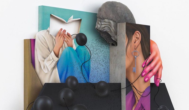 اثری از ارغوان خسروی در مجموعه‌ی موزه‌ی رز آرت