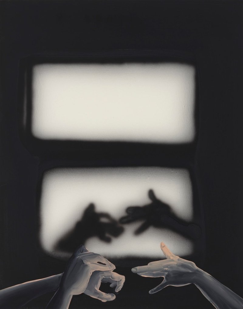 Tala Madani, Shadow Projection (Animal Hands) 2, 2018