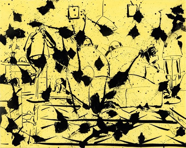 Tala Madani, Action Painting Room, 2012