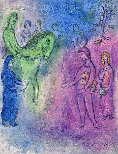 Marc Chagall, Arrivée de dionysophane, 1961