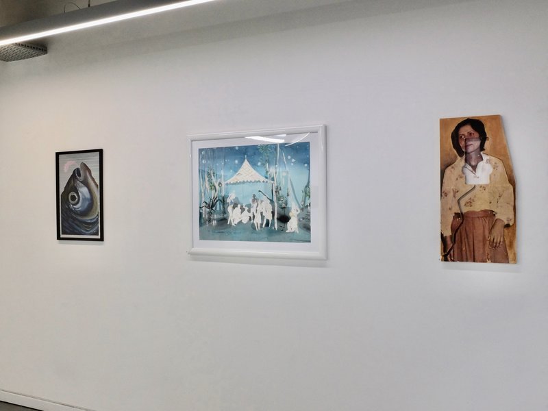 Crossing, installation view