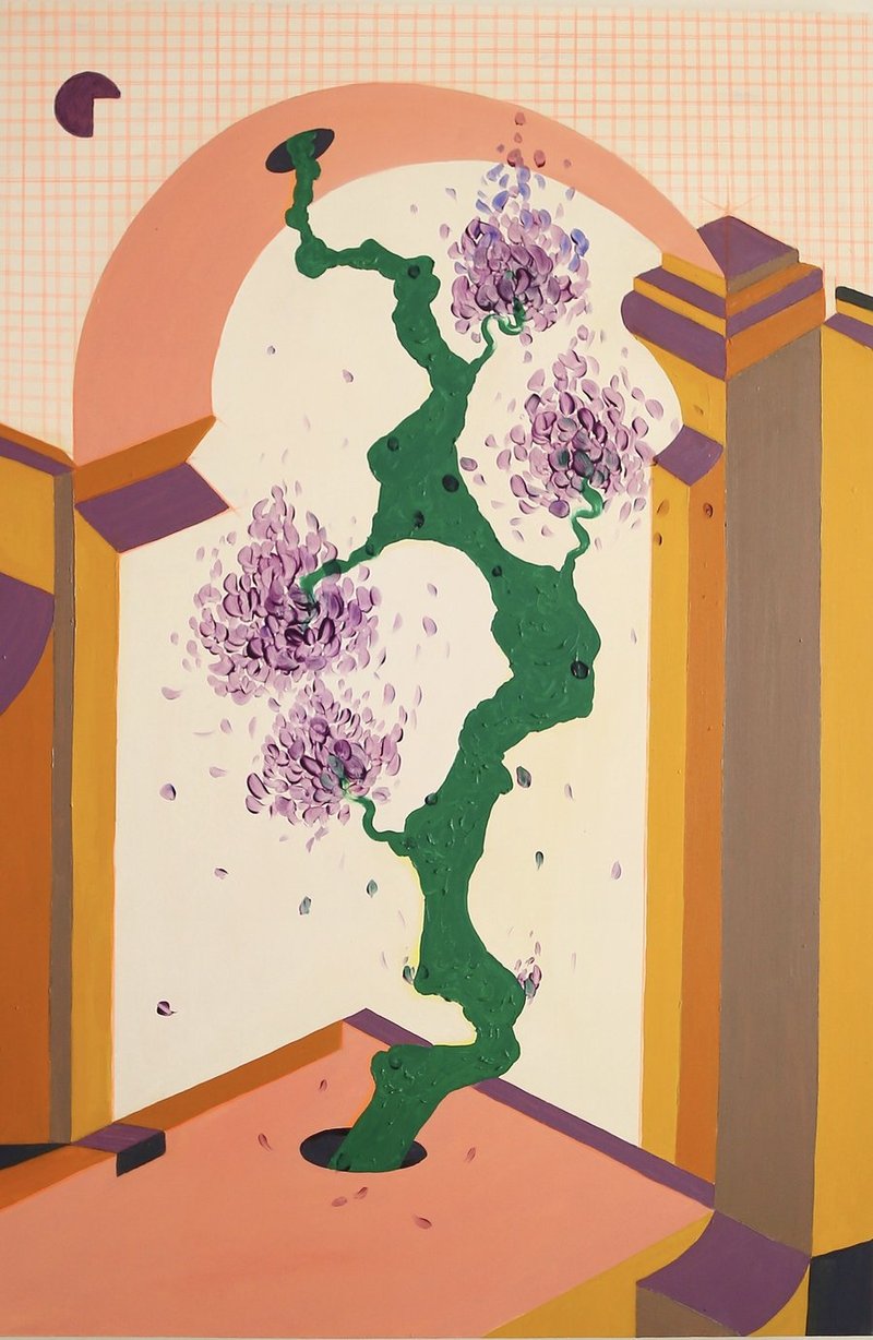 Elahe Tehrani, Cherry Tree and Arch, 2019