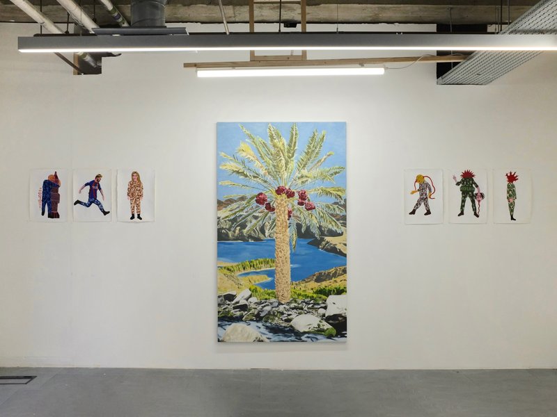 Crossing, installation view