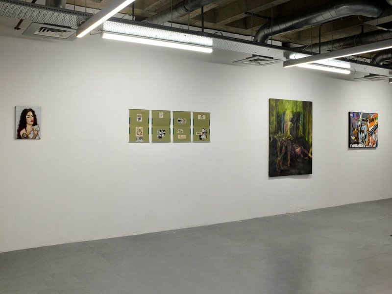 Crossing, installation view