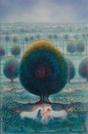 Hossein Mahjoubi, Remembrance of a Magnificent Tree of Sweden’s Autumn, 2005