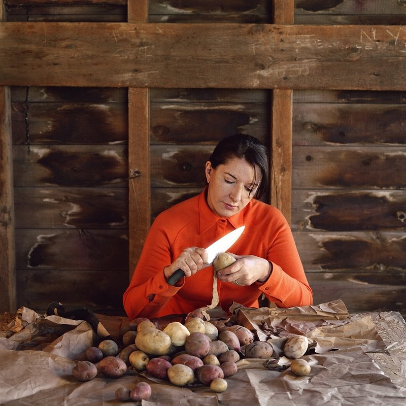 Marina Abramovic, Portrait with Potatoes, 2008