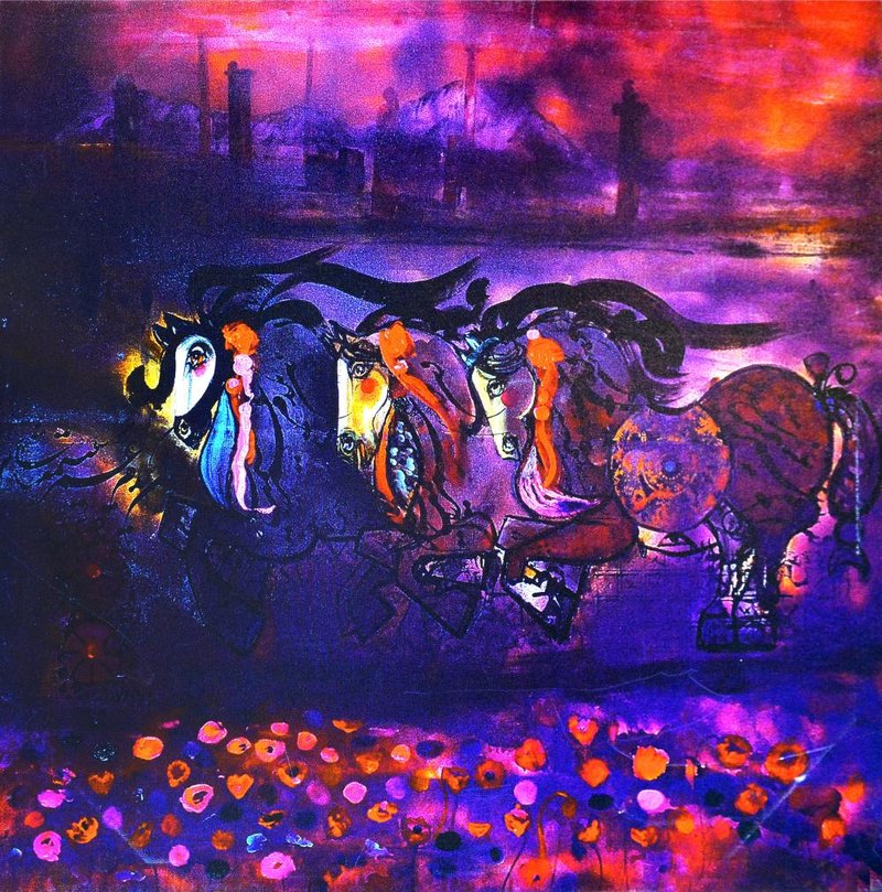 Nasser Ovissi, Royal Horses and Sunset