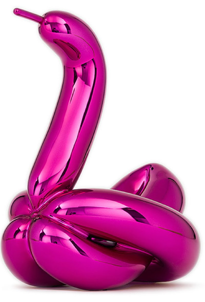 Jeff Koons, Balloon Swan (Magenta), 2019