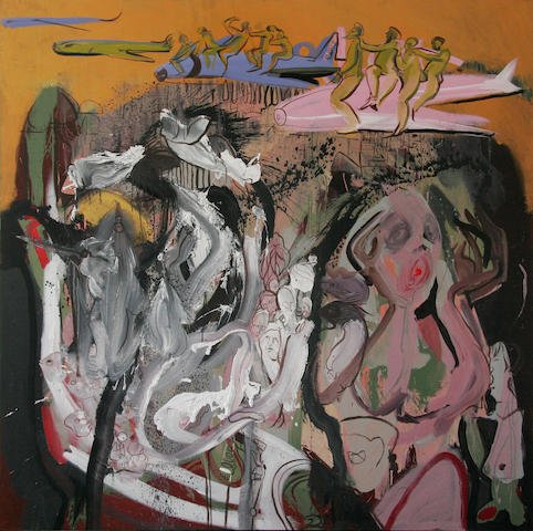 Rokni Haerizadeh, Bosom of Motherland (Bombardment), 2007