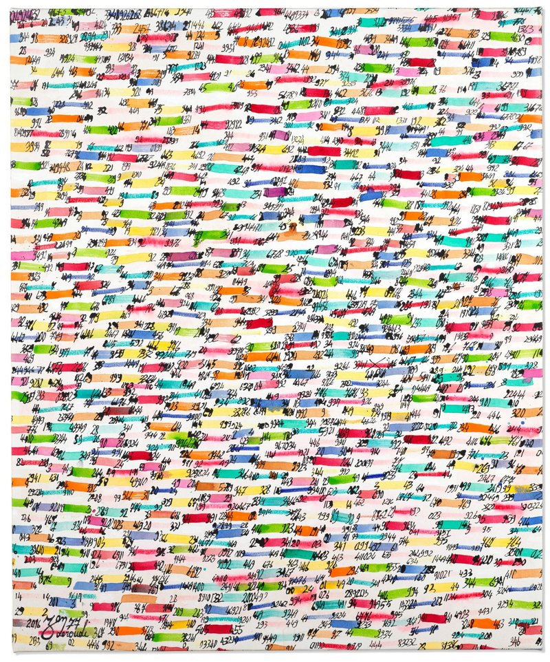 Charles Hossein Zenderoudi, 28+ADAD+ADAD, 1977